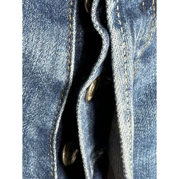 Boyish Brady Jeans Mercy Island button fly wide leg flare raw hem Size 32 - Picture 8 of 12